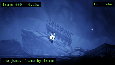 The Knight jumps, at 0.25x.